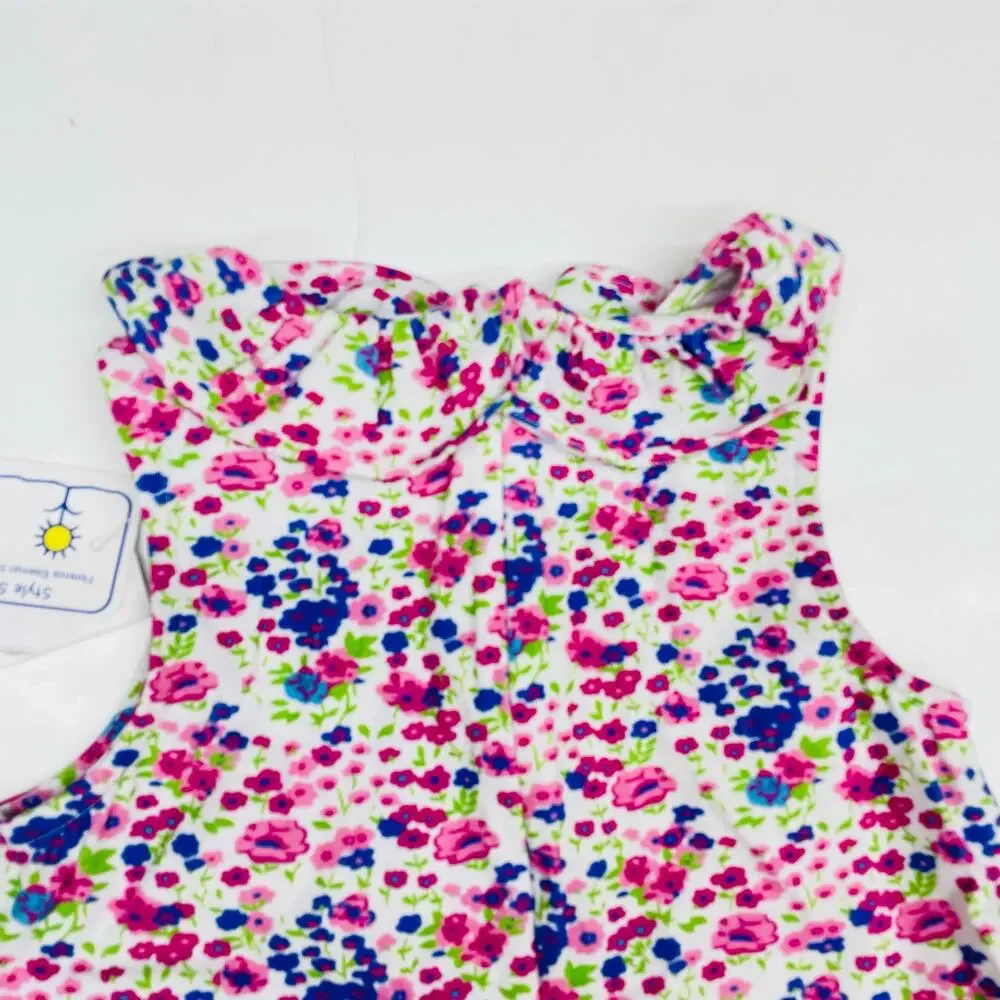 NWT Florence Eiseman 3T Floral Knit Dress with Applique Flowers